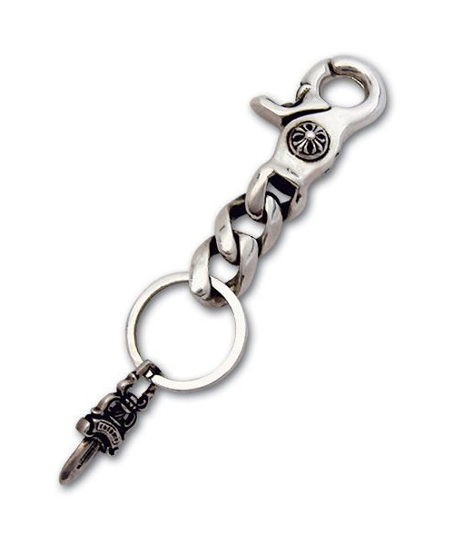 CHROME HEARTS:クラシックショートキーチェーン: タゴの CHROME HEARTS:クラシックショートキーチェーン: タゴの